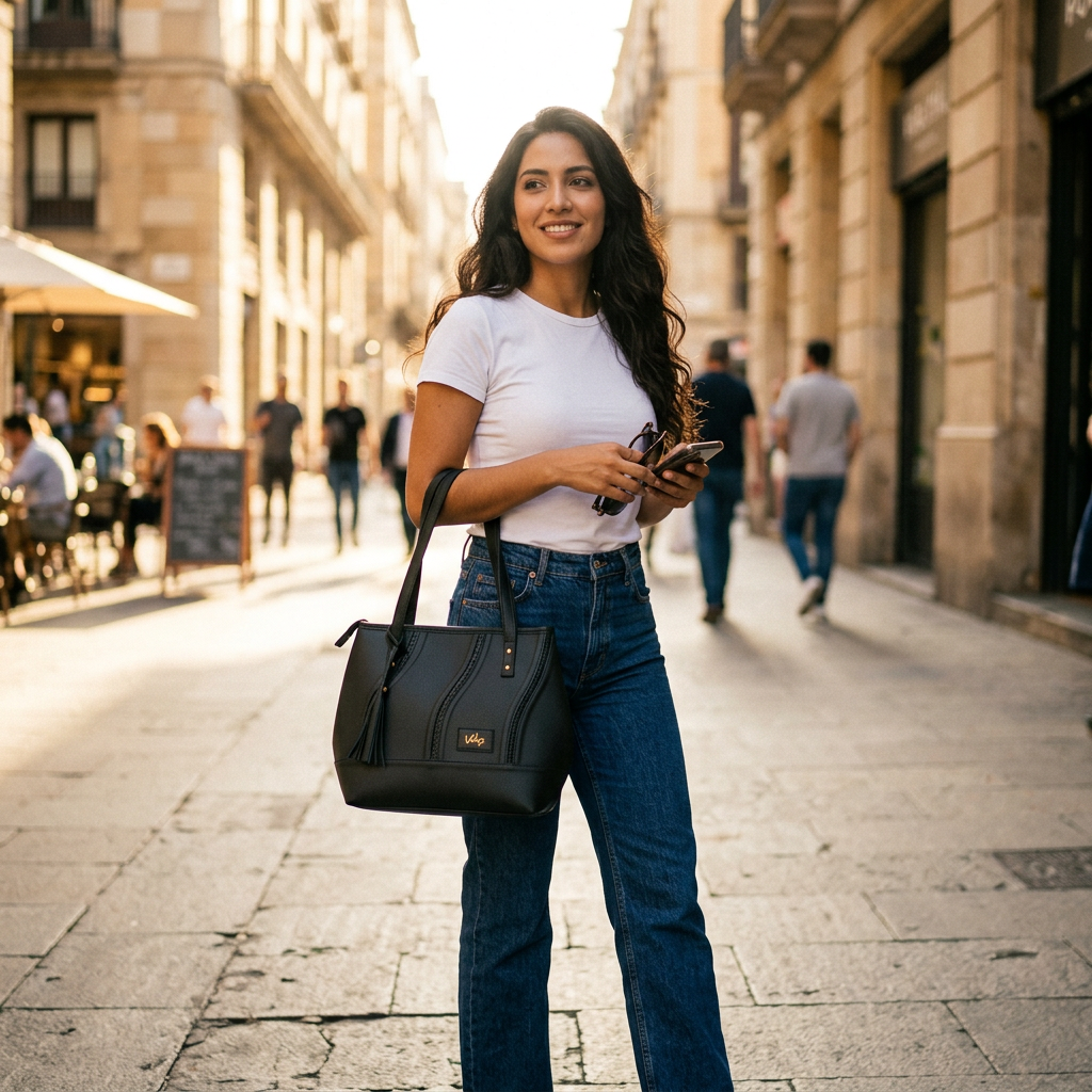 Bolso en Cuero Velez Luna | Descuento Exclusivo